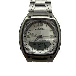 Casio AW-81D 2747 Illuminator Telememo Analog/Digital Men's Watch World Time